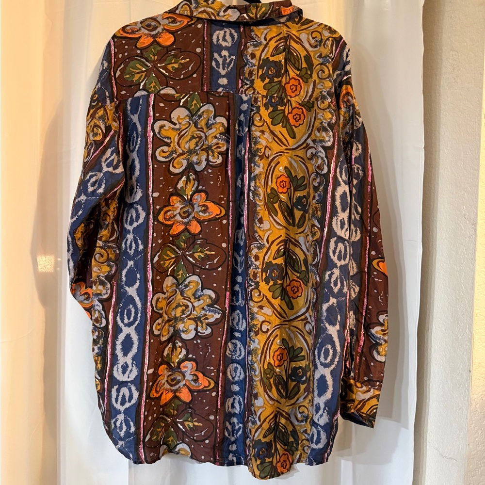Vintage Protest 100% Silk Button Down – Men’s Small - Picture 7 of 11